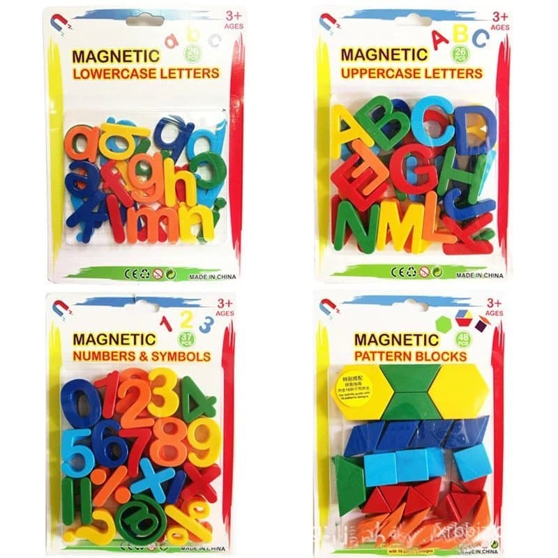 26Pçs Letras Do Alfabeto Magnéticos De Plástico Para Geladeira / Brinquedos Educacionais Educativos Para Aprender Com A