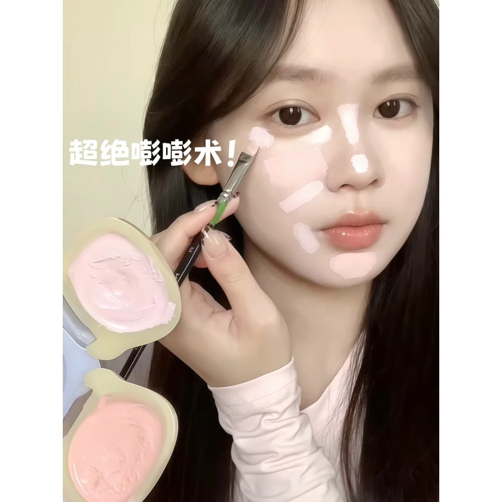 Creme Facial Úmido Creme Destaque!Rosto iluminando blush blush azul multiuso creme superfície depressão cor de expansão