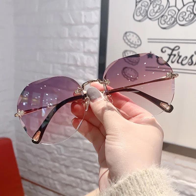 Óculos de sol femininos moda óculos de sol High-End sentimento 2024 novo estilo Anti-ultravioleta versão coreana rosto p