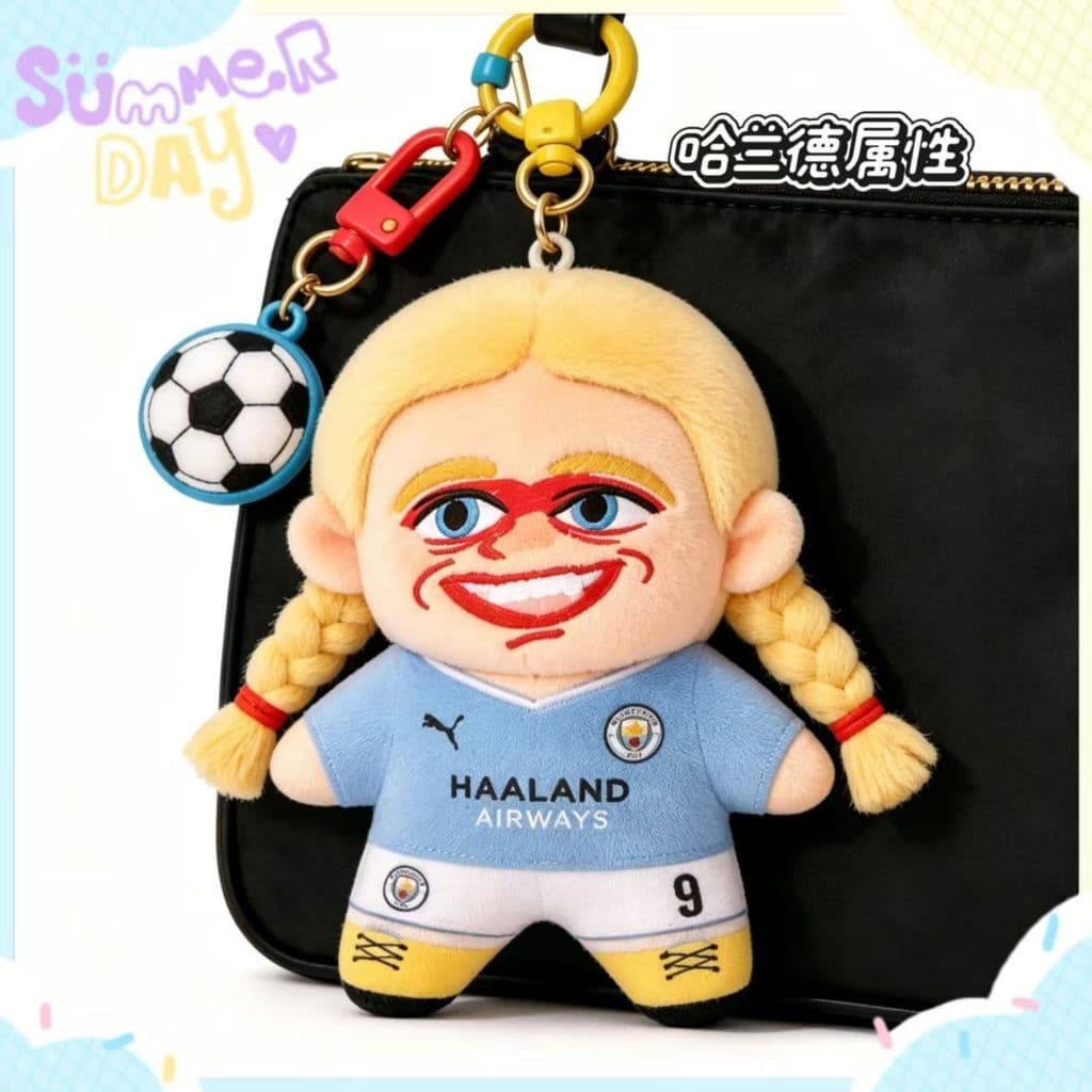 Novo Feio-Bonito Haaland 10cm Boneca Dos Desenhos Animados Moda Mochila Pingente Saco Charme Brinquedo Colecionável Pres