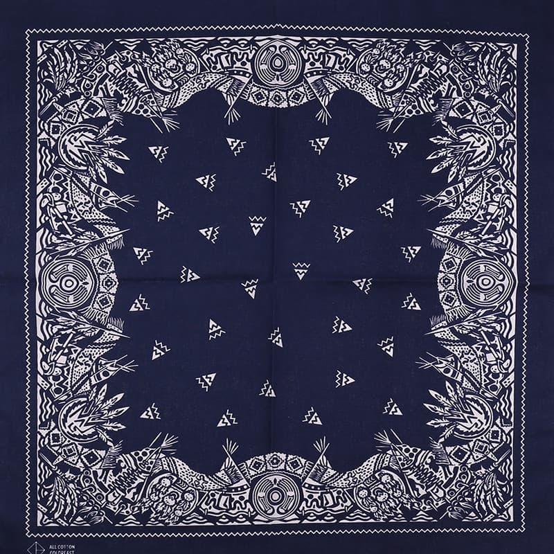 BANDANA americano Retro lenço Ami cáqui cachecol ciclismo babador lenço quadrado motocicleta rosto cachecol dança de rua