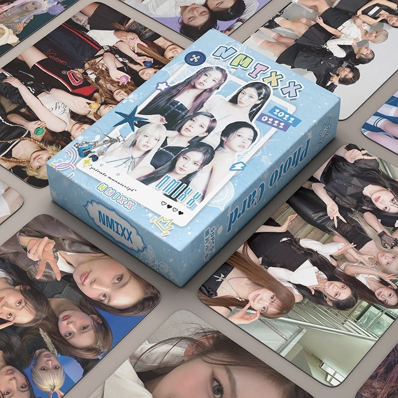 DYH 50 peças/caixa NMIXX Cartão Fotográfico a Laser Cartão LOMO Álbum de Fotos KPOP MH8L XNPQ