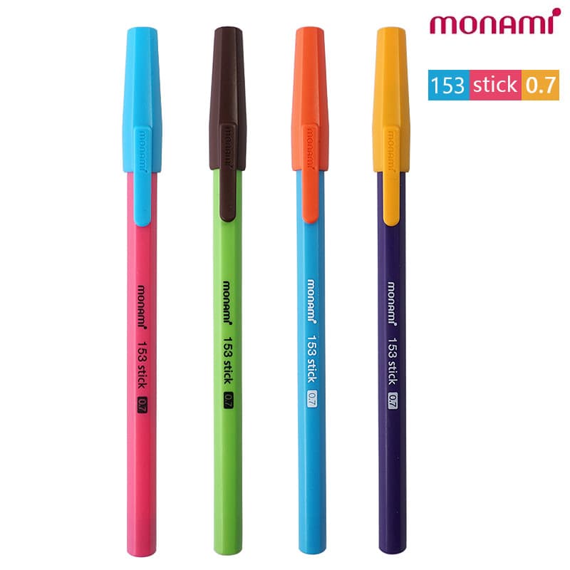 Monami coreano escova pergunta caneta esferográfica 0.7 contraste cor médio óleo assinatura caneta escrita monami cor ca