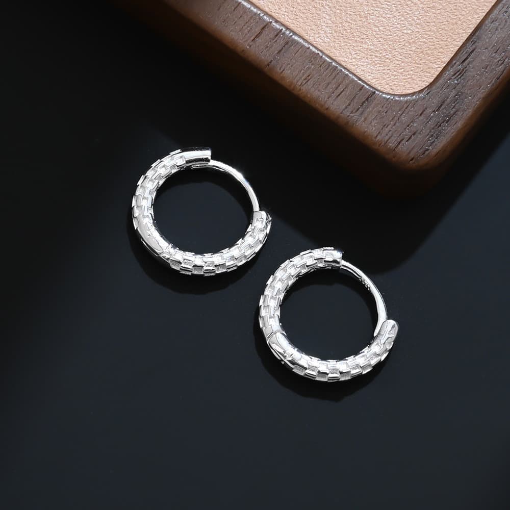 | 【cartelas de brincos feminino】 | kit brinco aço inoxidável ✦Retro simples martelo padrão brincos ins estilo nicho corr