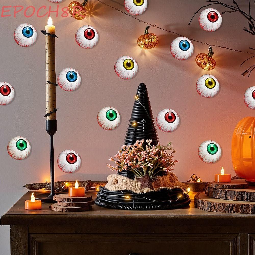EPOCH8R Halloween LED Night Light , Efeito Luminoso Brilhante Adesivo De Parede Olhos Brilhantes , Design 3D