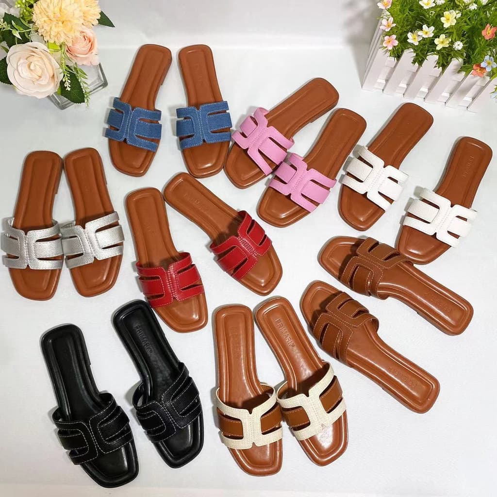 Chinelos chaussures comércio exterior pedido Original respirável dedo do pé quadrado aberto praia Casual sandálias plana