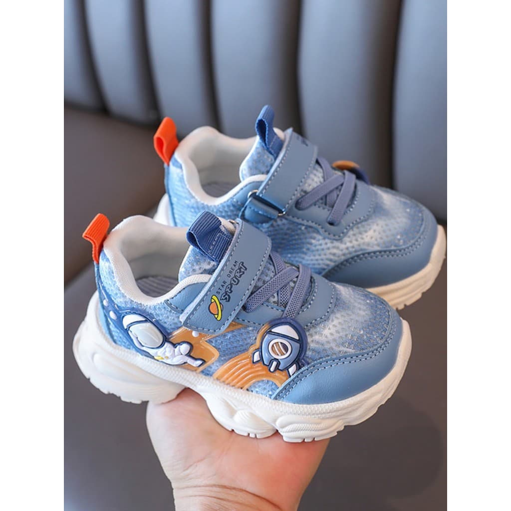 Astronauta dos desenhos animados crianças sapatos de bebê 2026 primavera outono meninos meninas sapatos esportivos malha