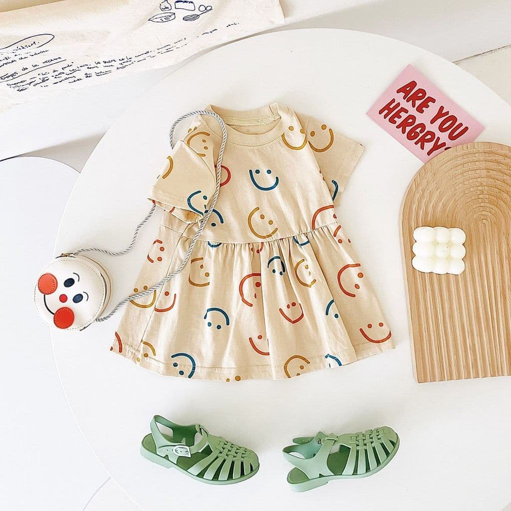 Europeu americano puro algodão roupas de bebê Floral crianças saia do bebê ins estilo bebê crianças roupas verão vestido