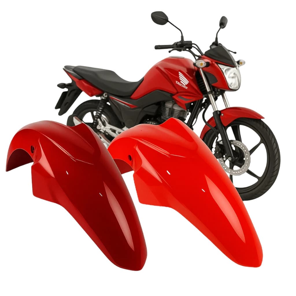 Carenagem Paralama Cg 125 150 160 Titan Fan Start 2014 15 A 2023 Vermelho Marrakesh e Vermelho Guarau