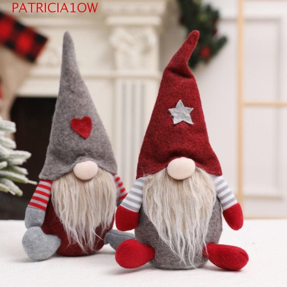 PATRICIA1OW Boneca Elfo Sem Rosto , De Natal Não Tecido Enfeites De Homem Floresta