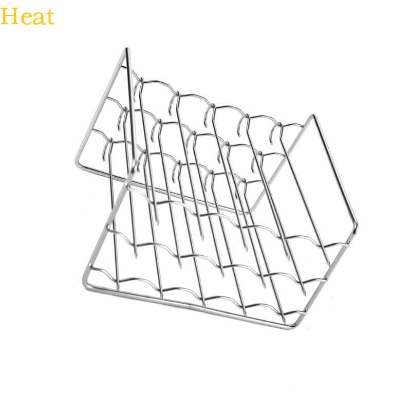 Cremalheira Aço Inoxidável Da Grade Das Fritadeiras Ar Do Calor 15 Espetos Para Acessórios Cozinha BBQ