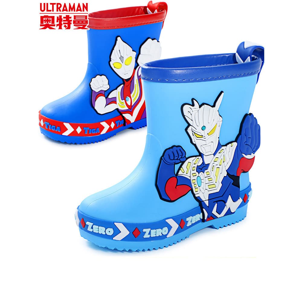 Ultraman crianças botas de chuva meninos botas de chuva sapatos de água do bebê antiderrapante 3-6-10 anos de idade cria