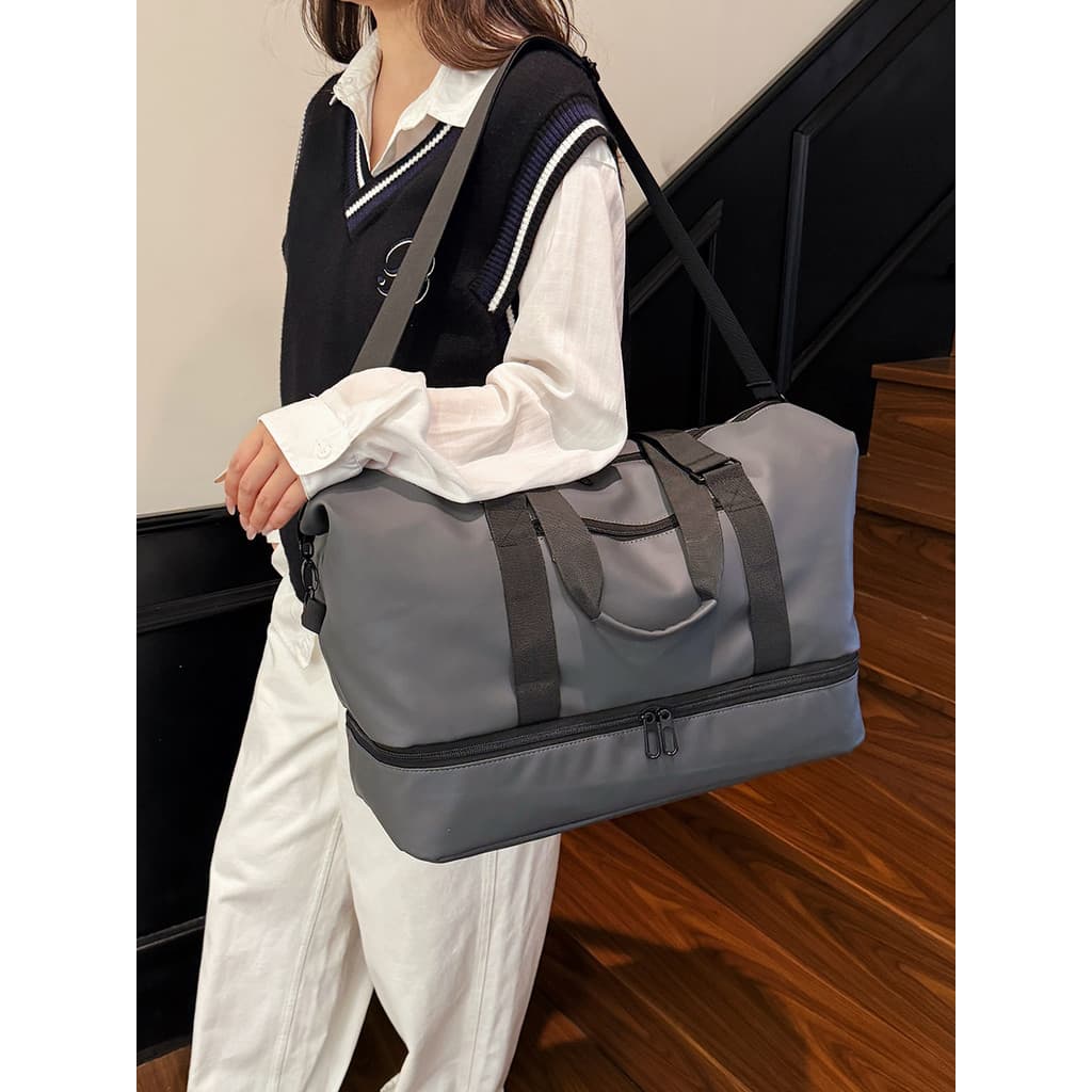 Bolsa de viagem de grande capacidade masculina portátil leve de curta distância moda bolsa de viagem senhoras esperando