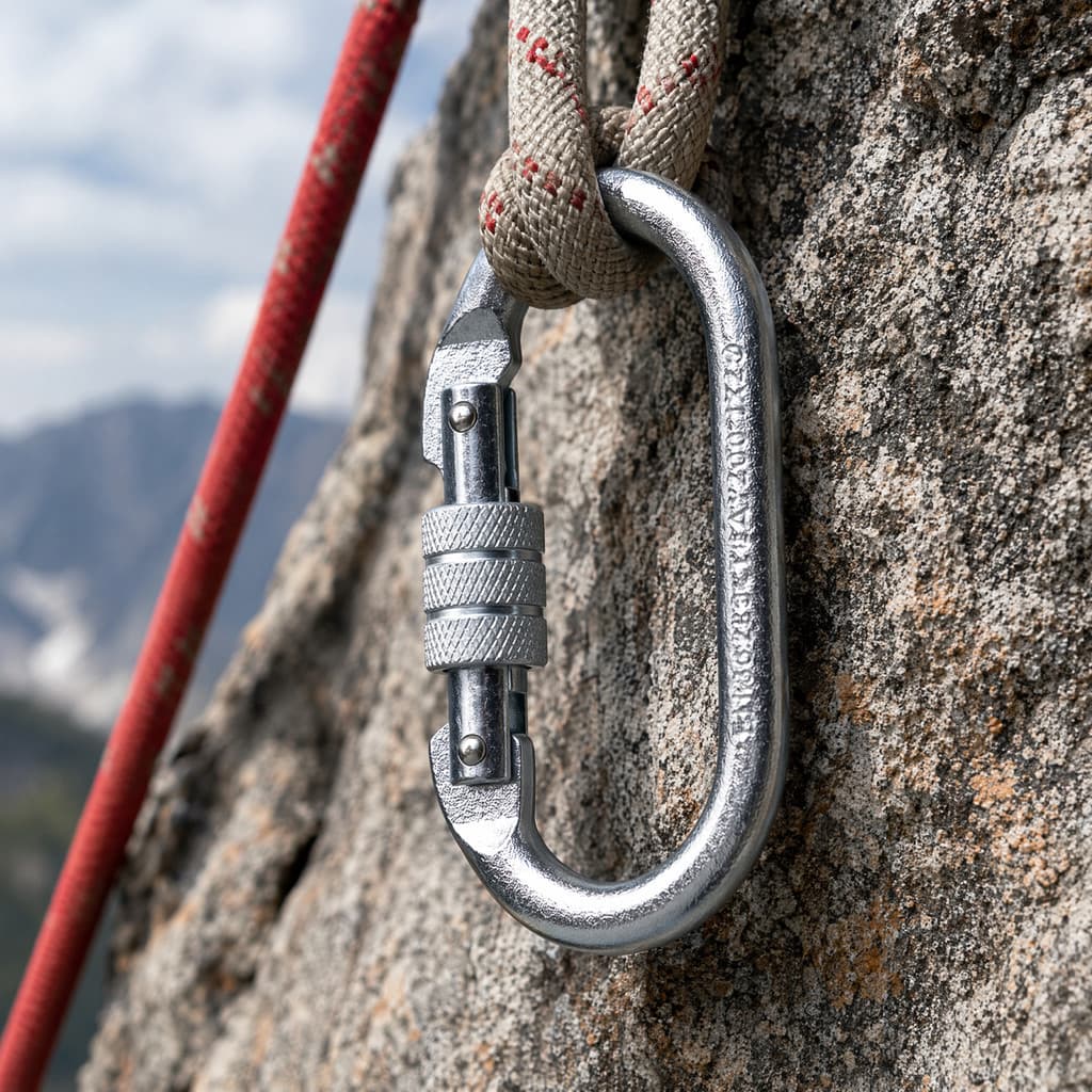 tshitoli-Mosquetão De Escalada Ao Ar Livre Resistente , Porta De Parafuso Leve 25KN , Clipe De Travamento Para , Resgate