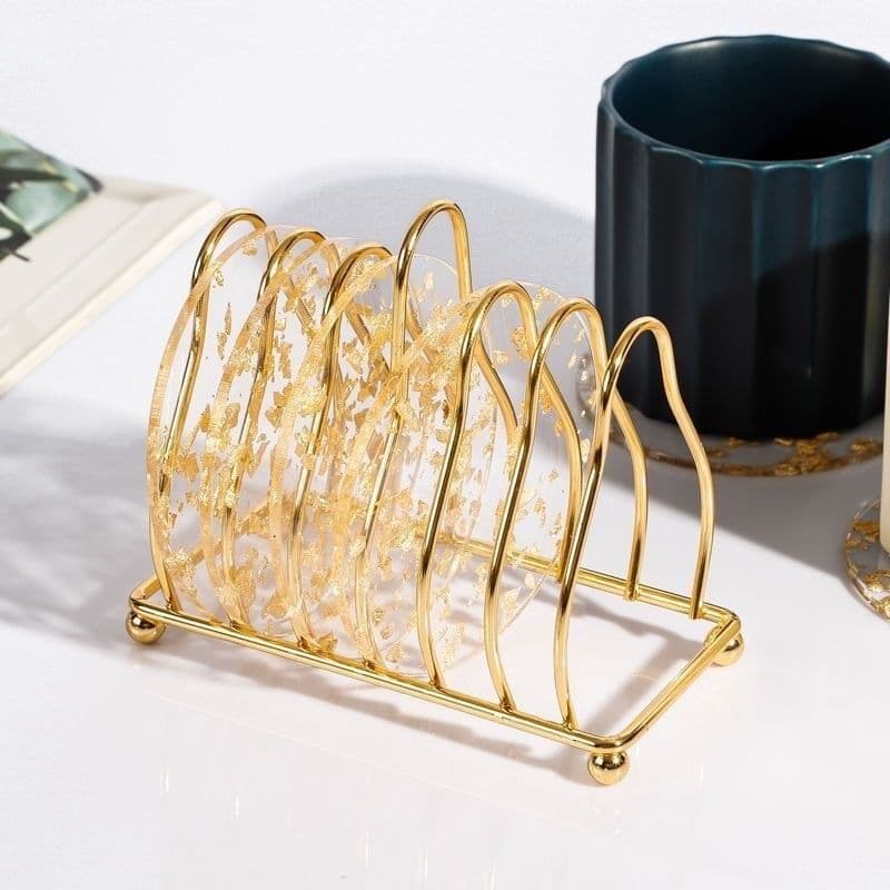 Cross-Border venda quente casa copo de ferro mesa de jantar coaster rack café coaster rack jantar pires dreno rack