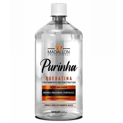 Queratina Capilar Purinha Líquida 500ml Madallon Reconstrutor