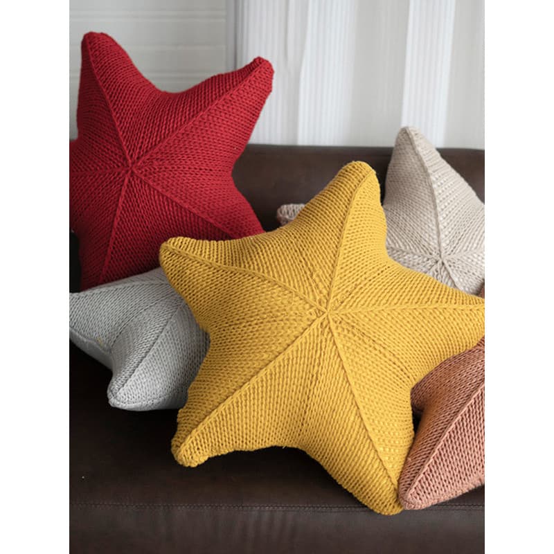 Estrela estilo francês travesseiro creme série novo estilo de malha lã sofá decoração almofada quarto das crianças trave