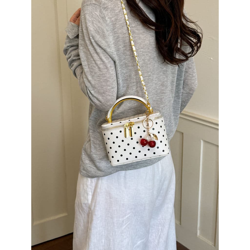 bolsa transversal feminino Bolsa Moda coreana Polka Dot balde saco feminino 2026 novo estilo de um ombro mensageiro bols