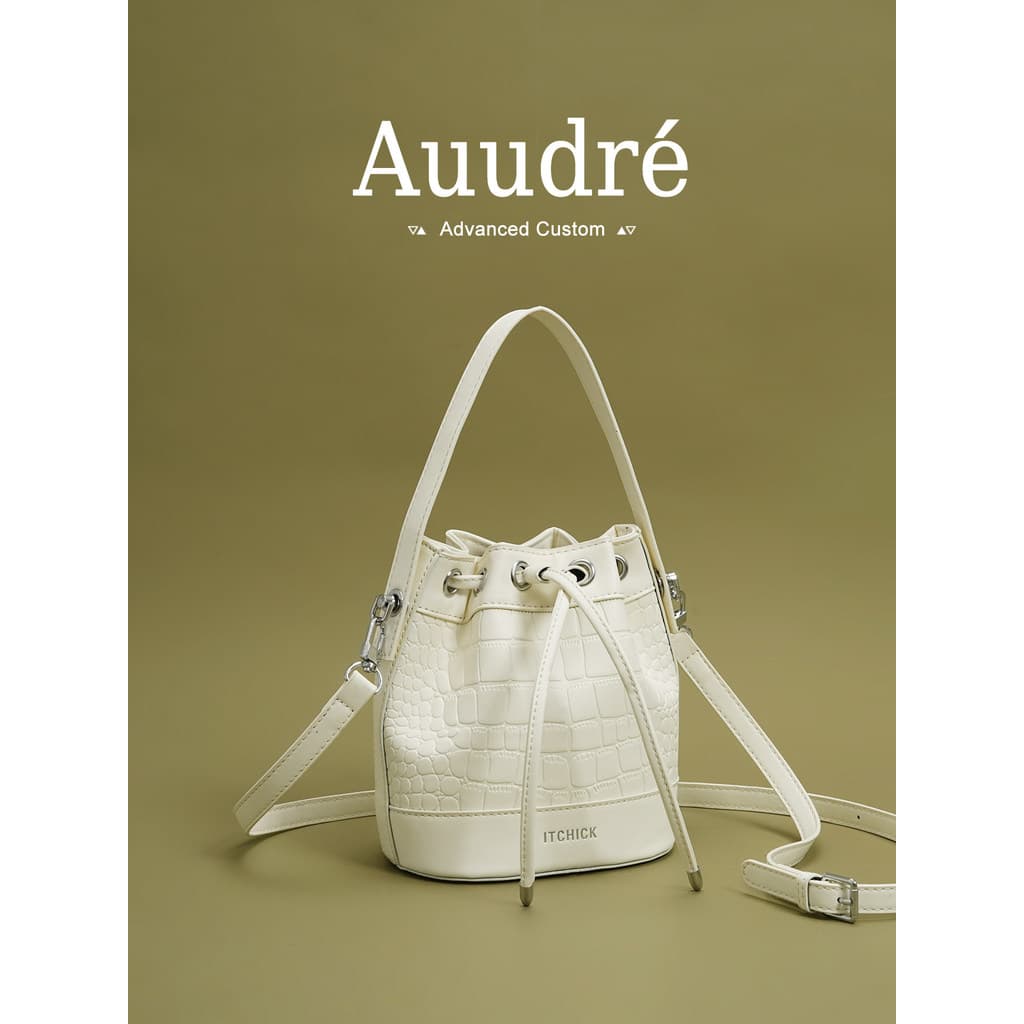 bolsa transversal feminino bolsa feminina Auudre nicho francês portátil balde saco feminino 2026 novo estilo verão moda