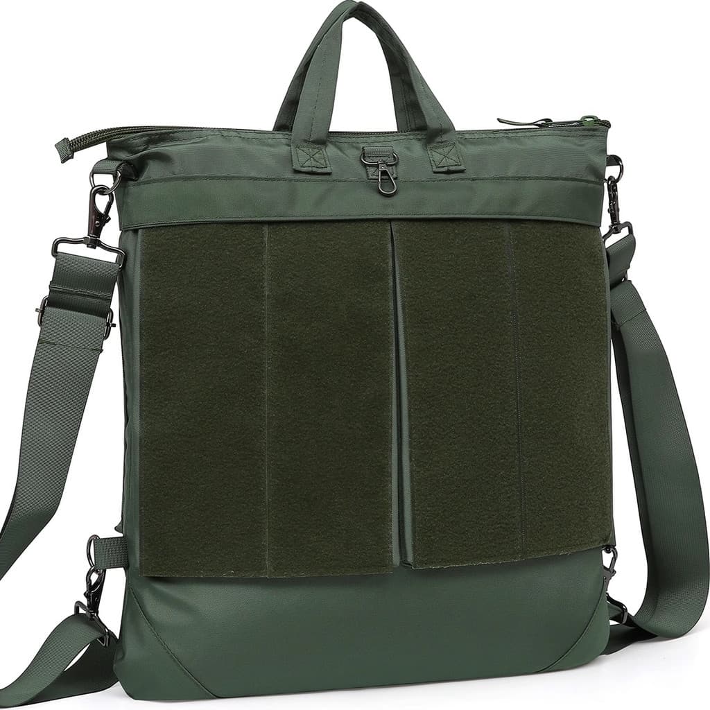 001 Novo Estilo Piloto Capacete Verde Bolsa de Trabalho Contas de Ar Exposição de Navegação Mesmo Estilo Grande Capacida