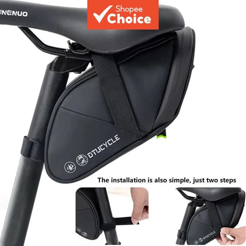 Saco de armazenamento para selim de mountain bike, bolsa de ferramentas traseira do assento, acessórios para bicicletas
