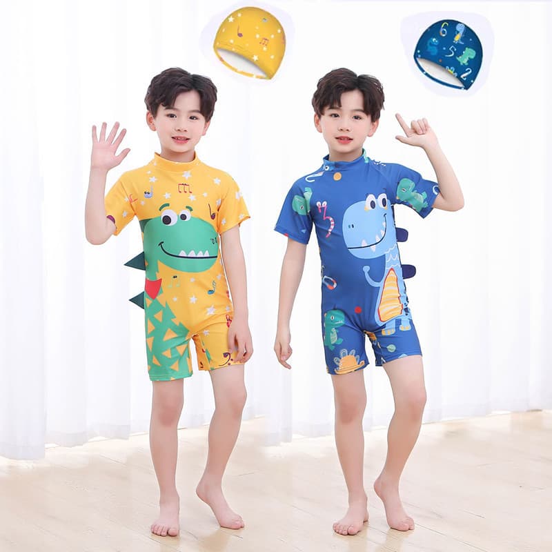 Crianças maiô meninos de uma peça médio grande crianças primavera quente troncos de natação do bebê crianças roupa de ba