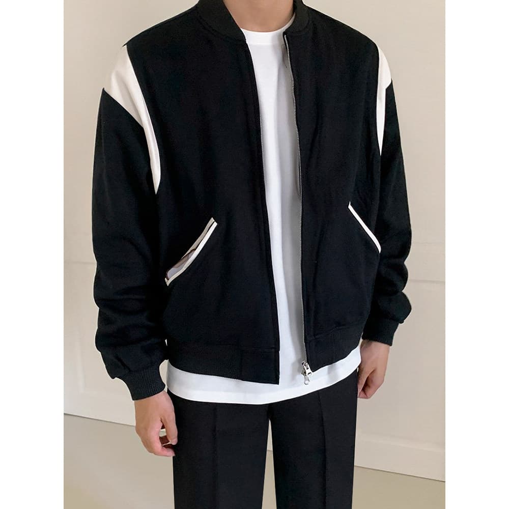 MRCYC costura uniforme de beisebol masculino outono novo estilo estilo coreano na moda Retro jaqueta solta Casual Puffia