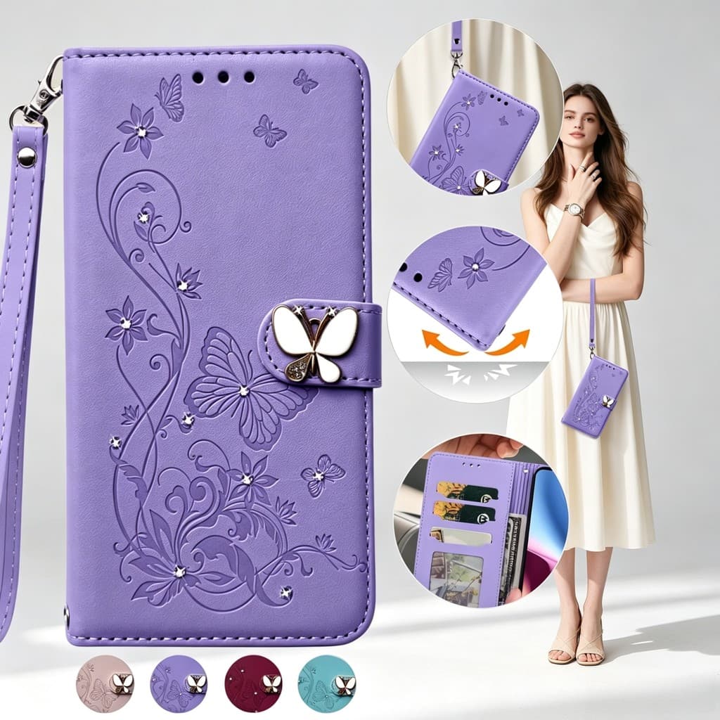 Capa-carteira em couro para Samsung Galaxy A08 A18 A07 A17 A27 A37 A57 A06 A16 A26 A36 A56 Porta-cartões  Capa protetora