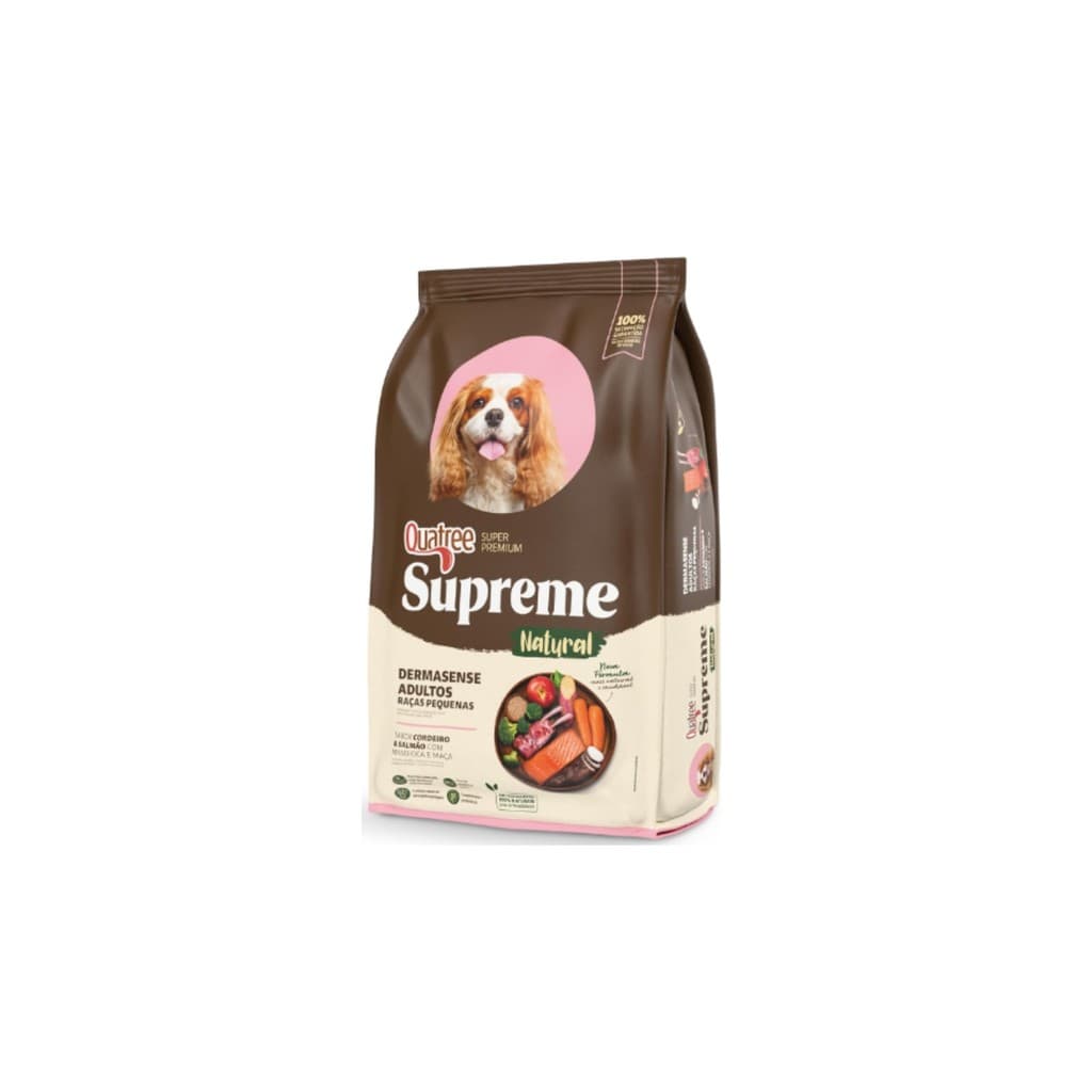 Ração Quatree Supreme Dermasense Cães Adultos Raças Pequenas 2,5kg