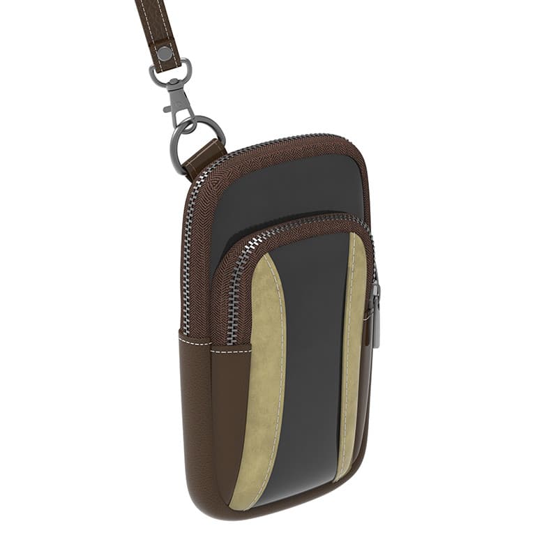 Bolsa portátil para celular, masculina, feminina, bolsa, couro não genuíno, estilo Vertical, bolsa mensageiro, braço, Mi