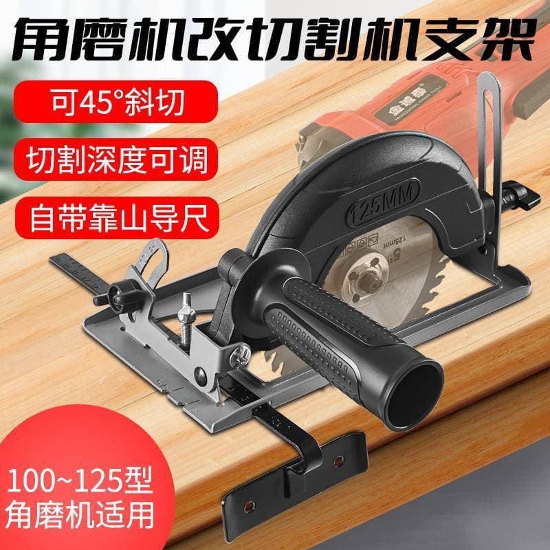 Máquina de corte seu ventilador de mesa 45 graus energia ângulo fixador ângulo moedor suporte modificado Universal Multi
