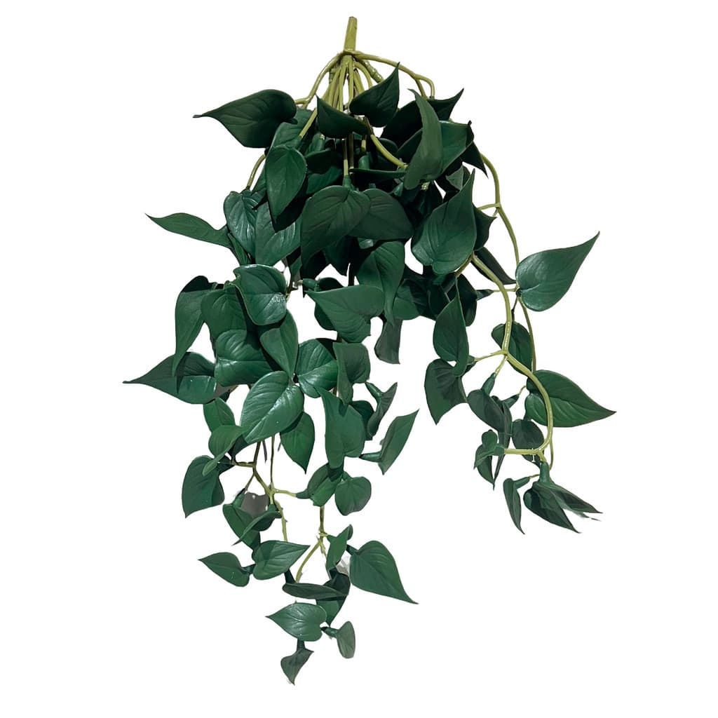 Pendente Jiboia Verde Permanente 35cm Folhagem Artificial Decorativa