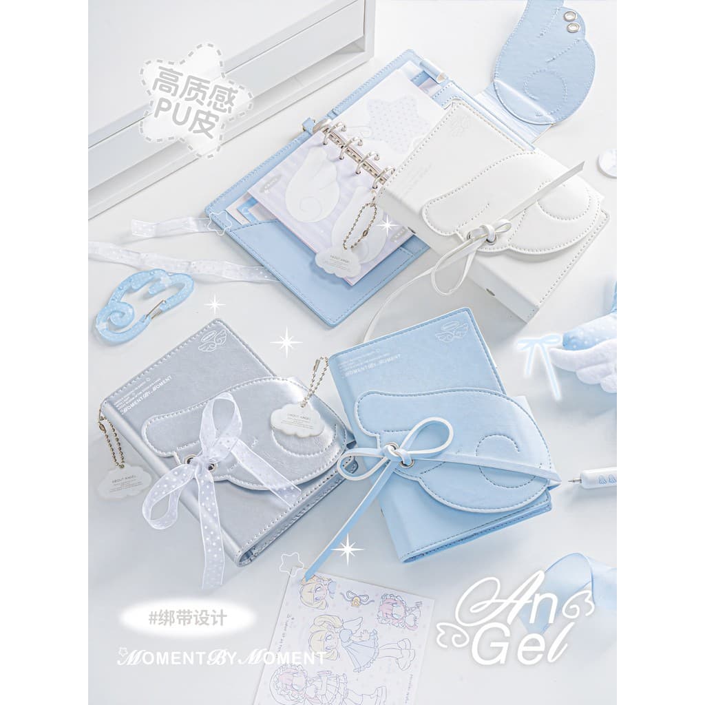 RosyPosy Angel Pulseira de Couro Manual A7 Notebook Notebook 2026 Agenda Livro Plano Livro Manual