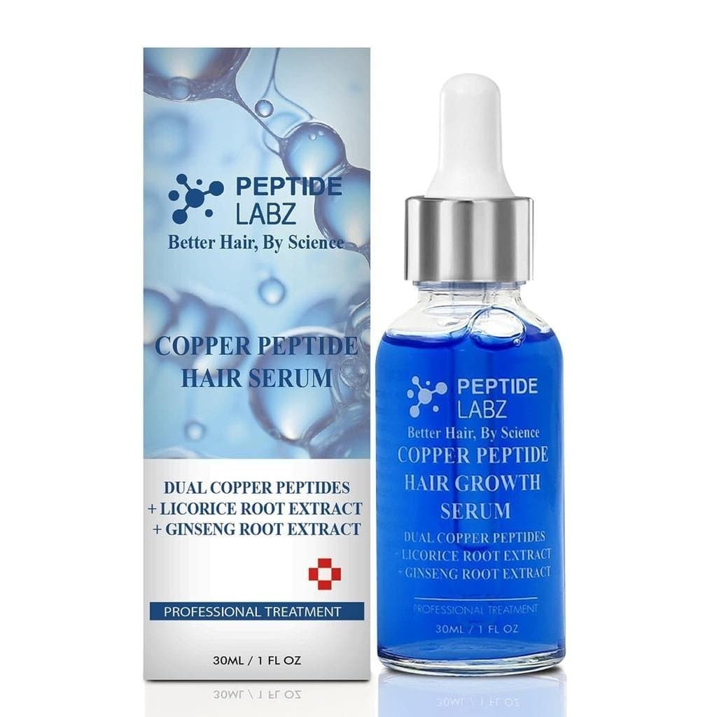 Sérum capilar contendo peptídeo de cobre e tripeptídeo de cobre-1 – um produto para cuidado capilar com duplos peptídeos