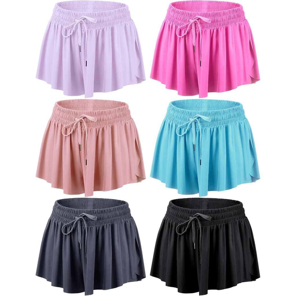 Feminino tamanho grande de secagem rápida respirável Fitness esportes tênis curto Culottes verão cordão capa virilha mag