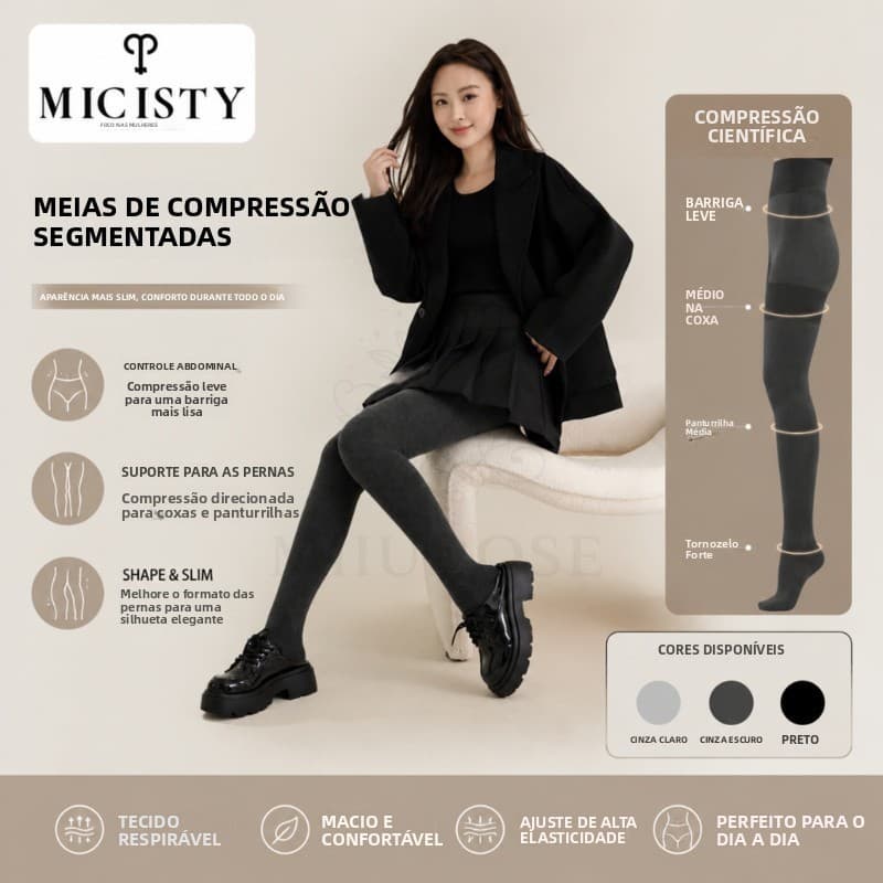 MIIUROSE MICISTY Meias de Compressão para Mulheres e Homens, Suporte Graduado, Meias de Compressão para Pernas, Modelage