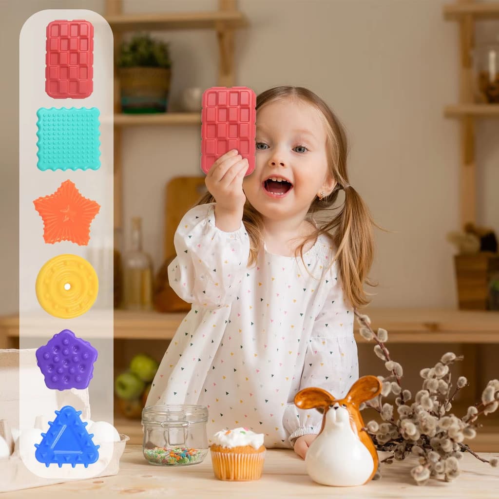 Venda quente transfronteiriça brinquedos Fidget pedra sensorial das crianças Super macio com textura Silicone brinquedos