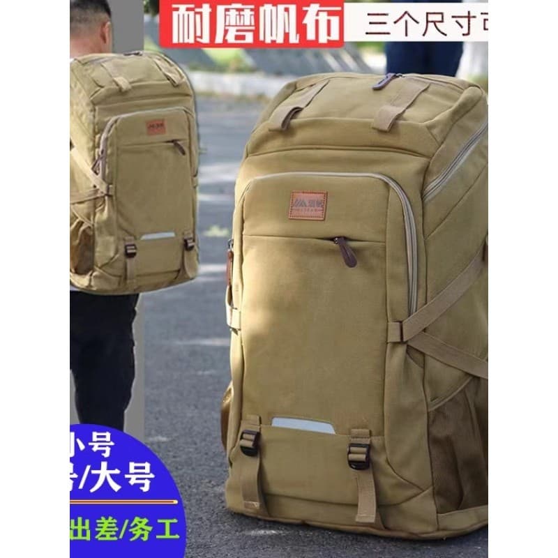 Bolsa de viagem de lona grossa masculina Extra grande mochila Super grande capacidade bolsa de pano de viagem bolsa de m