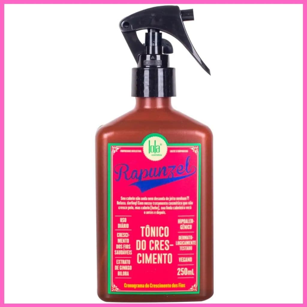 Tônico Rapunzel 250ml Lola Cosmetics – Crescimento Capilar, Força e Antiqueda