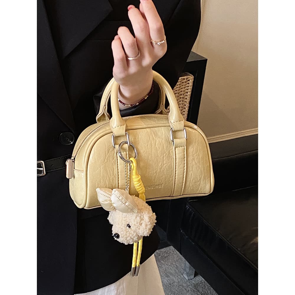 Suave dopamina pequeno saco de boliche feminino 2026 novo bonito Mini bolsa estudante festa Commuter pequeno saco