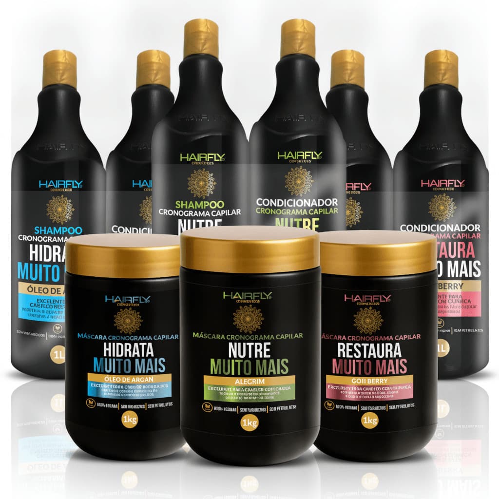 Kit Completo Muito Mais Hair Fly – 9 Produtos