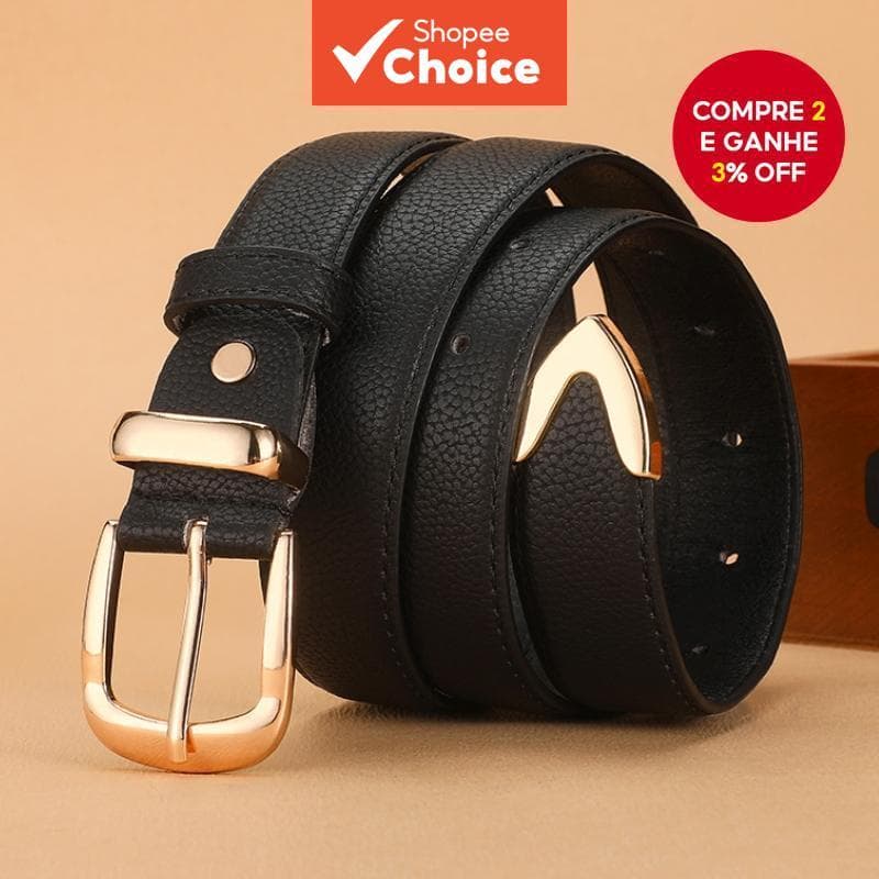 Novos cintos femininos: cinto casual sólido e elegante de PU retrô, adequado para jeans e casacos em todas as quatro