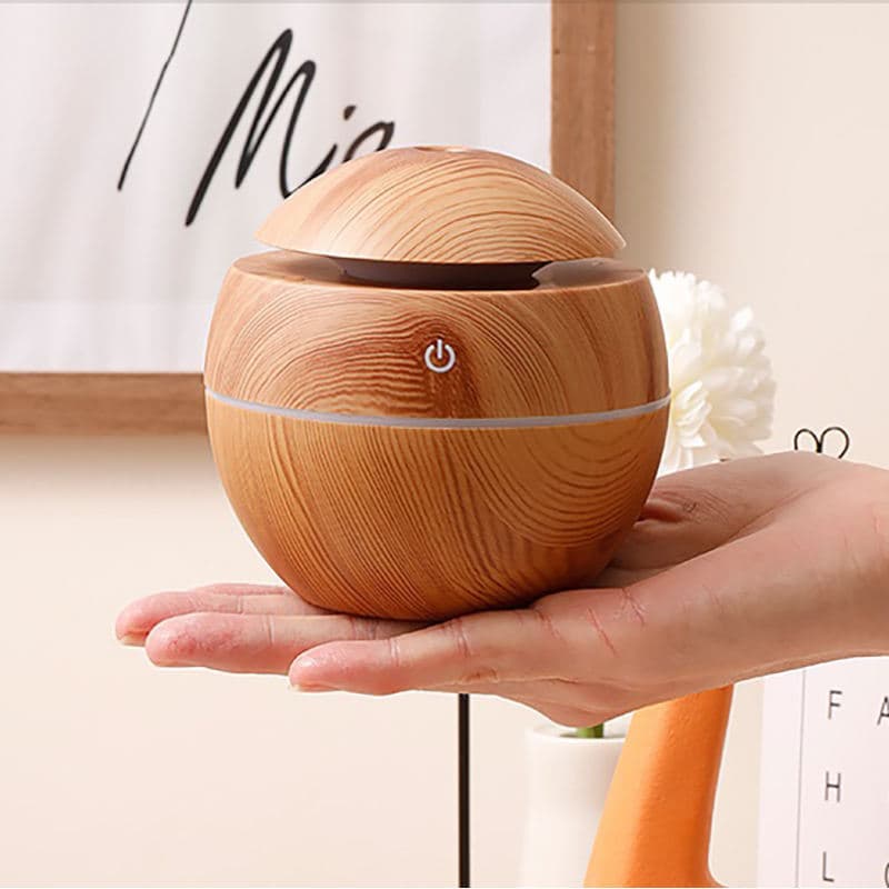Difusor Aromatizador Umidificador de Ar 200ml LED Colorido USB para Quarto e Escritório