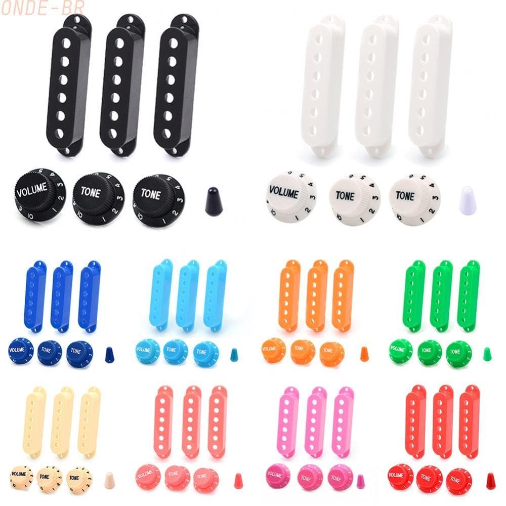 Customizable Plastic Pickup Covers for Single Coil Pickups 48/50/52MM 1V2T Knobs
