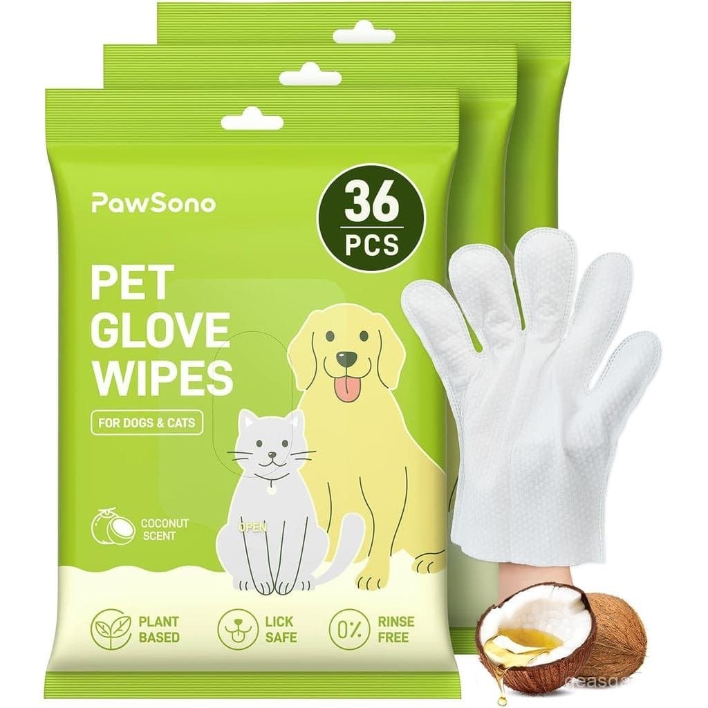 36 Lenços Hipoalergênicos para Pets (Cães e Gatos) - Limpeza Rápida e Desodorização Entre Banhos e Viagens |   Toalhetes