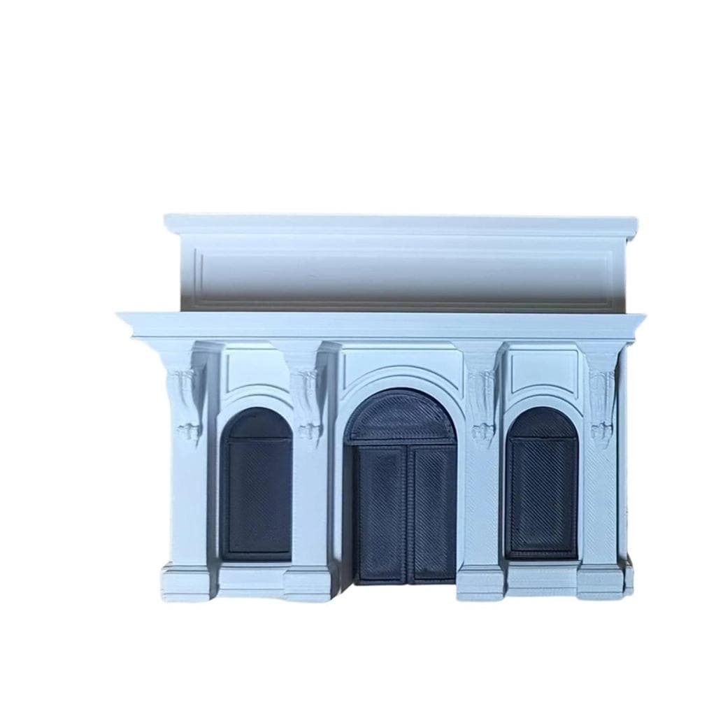 [wxdnfu] Casa De Bonecas Fachada De Estilo Europeu Modelo Clássico Em Miniatura Para Amadores , Micro-Paisagem