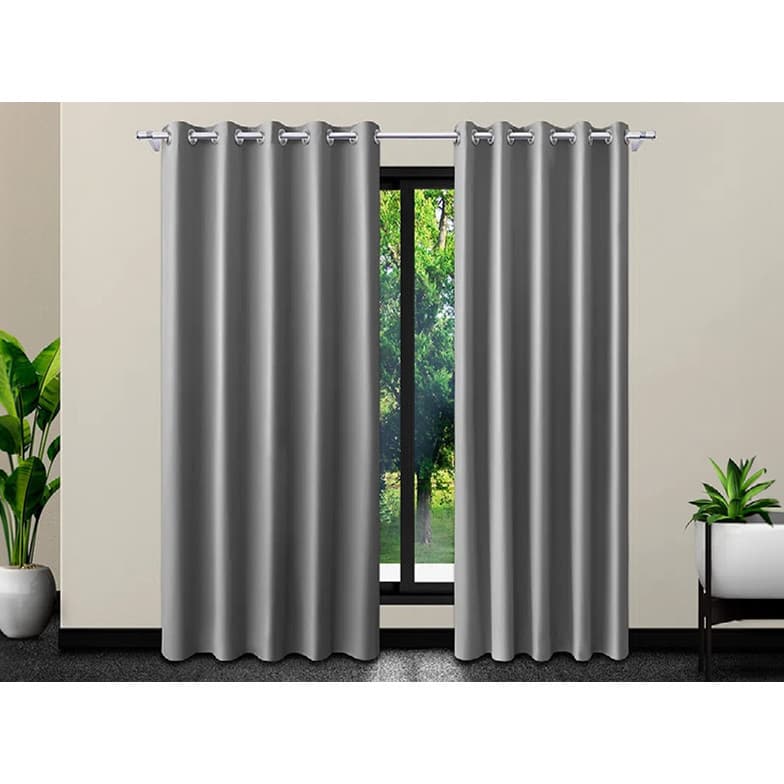Cortina Corta Luz 100% Blackout PVC Branca Para Sala Ou Quarto Para Varão Simples