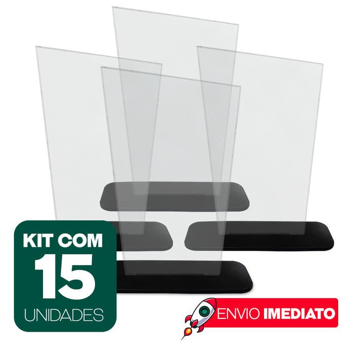 KIT 15 TROFÉUS ASSIMÉTRICOS PS 2MM