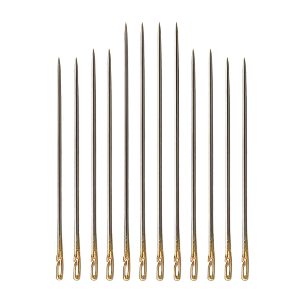 【Sem Necessidade de Enfiar Linha】Agulha de Costura Manual com Abertura Lateral e Ponta Dourada, Ferramenta Essencial par
