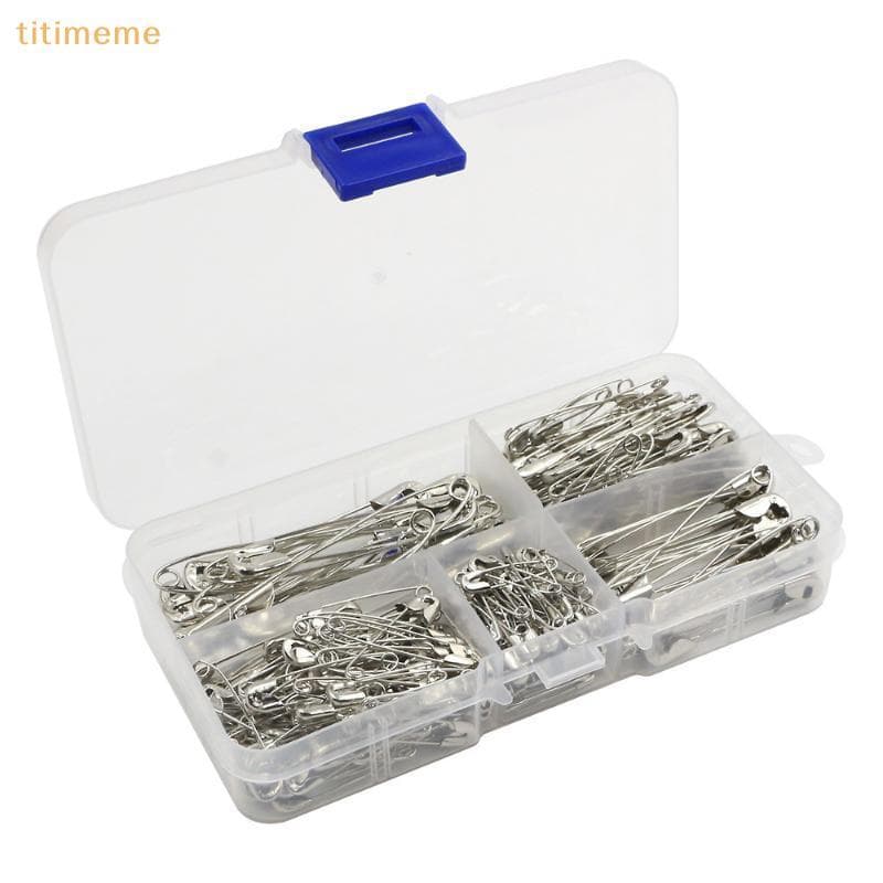tr 260 Peças Conjunto De Pinos De Segurança Prateados , Vários Tamanhos , Afiado , Kit De Costura DIY Para Reparo De Rou